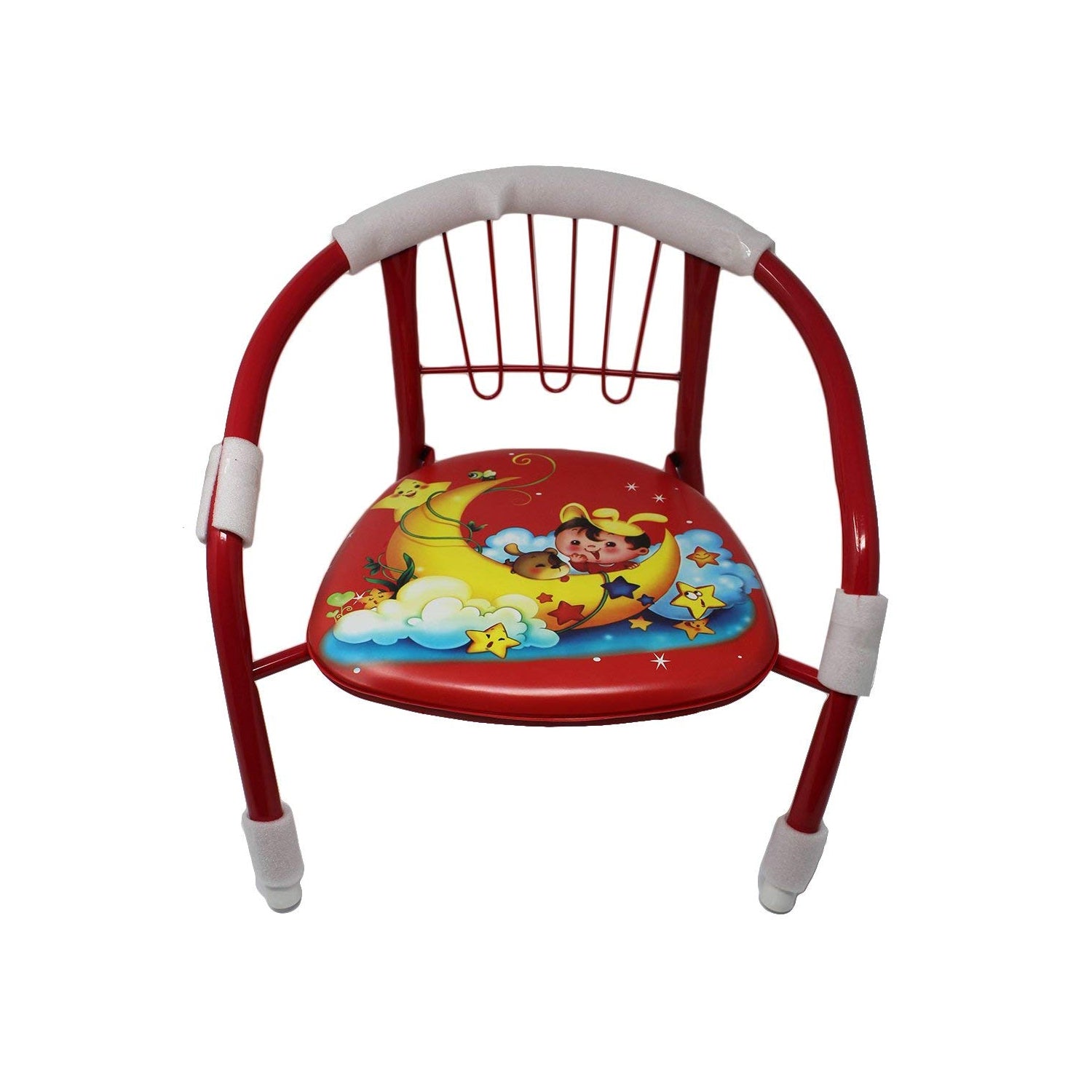 1257 Multicolor Cartoon Design Baby Chair with Metal Backrest Frame & Sound Seated Soft Cushion for kids & Toddlers (MOQ - 4 pcs) DeoDap 1257 Multicolor Cartoon Design Baby Chair with Metal Backrest Frame & Sound Seated Soft Cushion for kids & Toddlers (MOQ - 4 pcs) DeoDap